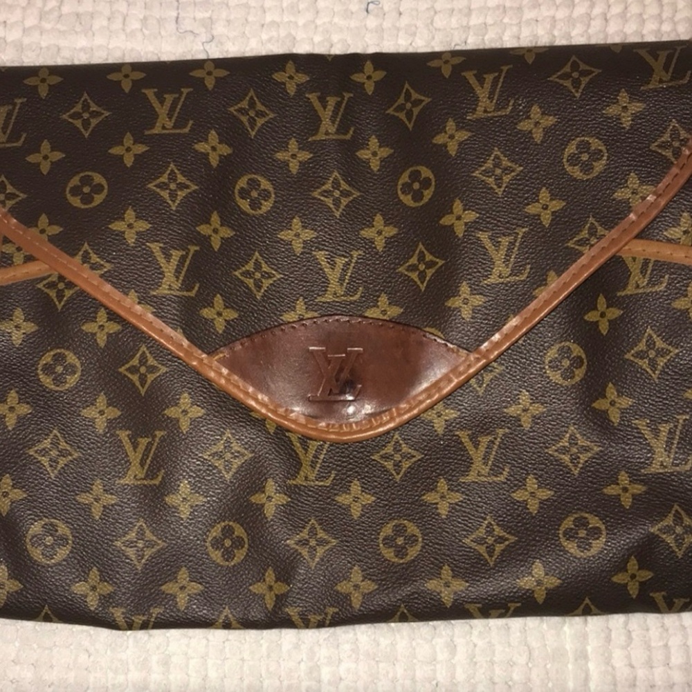 Louis Vuitton Brown and Gold Clutch